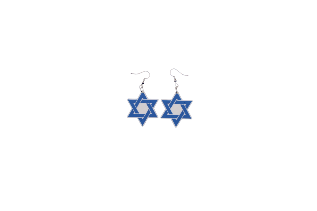 Stop Hate on Jews Earrings