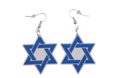 Stop Hate on Jews Earrings
