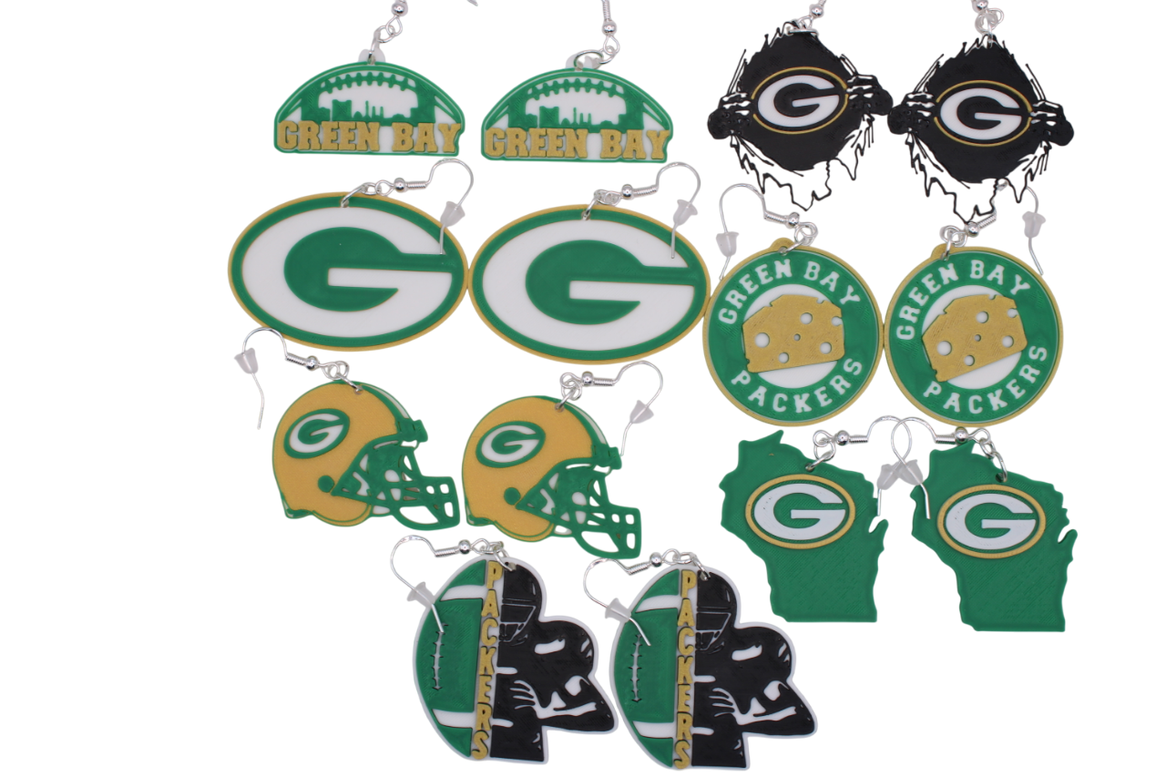 Green Bay Packers Earrings