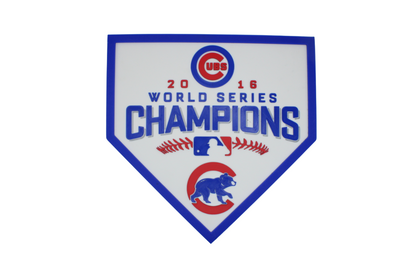 Cubs 2016 World series Plaque 3D Printed