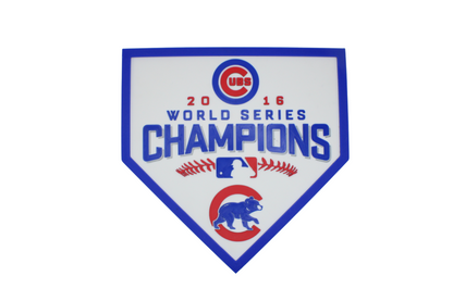 Cubs 2016 World series Plaque 3D Printed