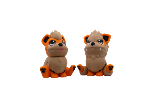 Growlithe and Arcainine
