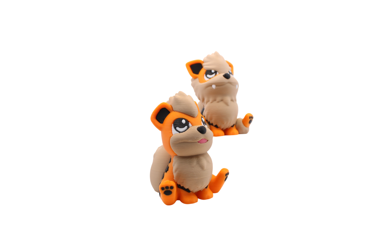Growlithe and Arcainine