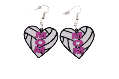 Volleyball Mom Earrings - 3D Printed Earrings!