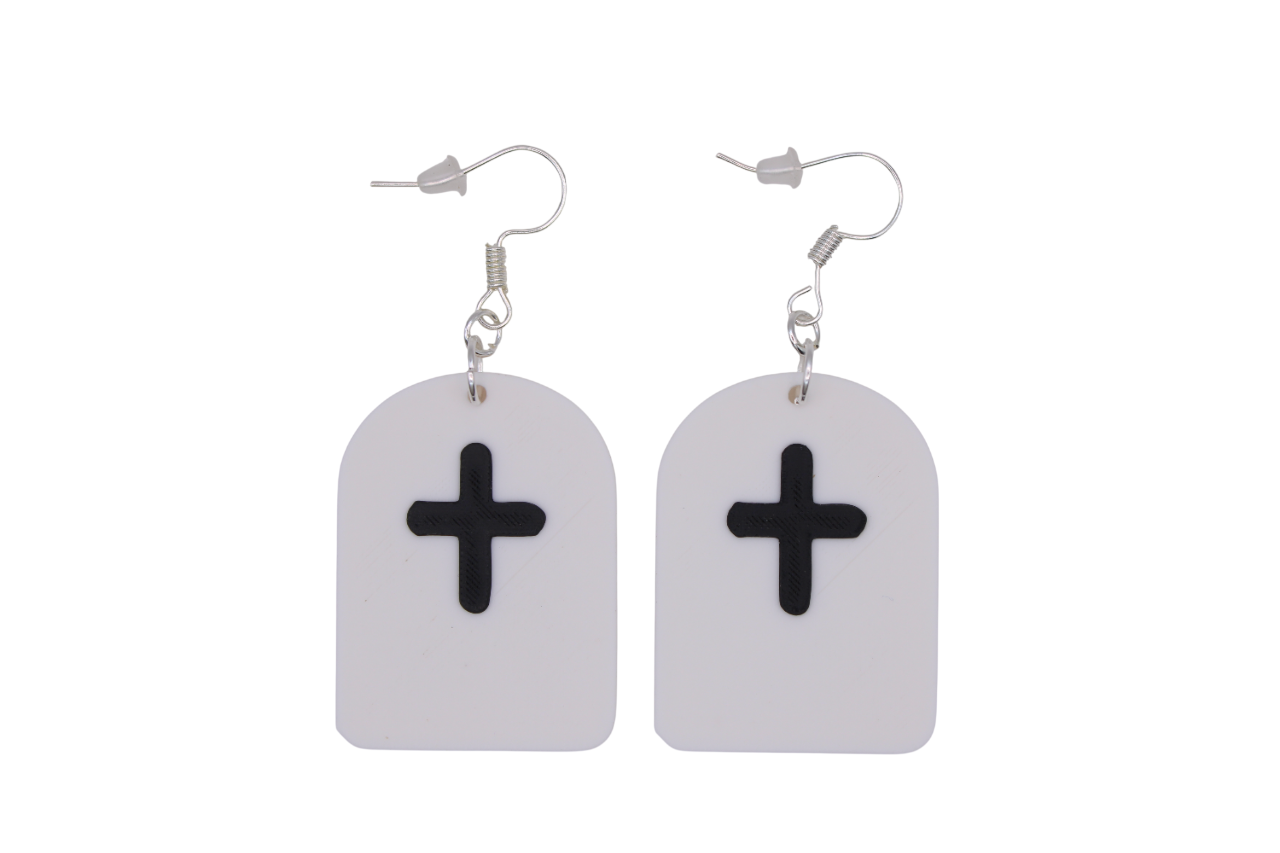 Coffin & Tombstone Earrings