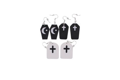 Coffin & Tombstone Earrings
