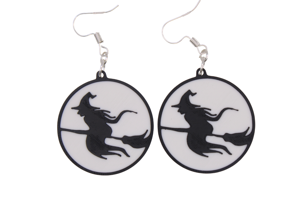 Witch and Cauldron Earrings