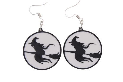 Witch and Cauldron Earrings