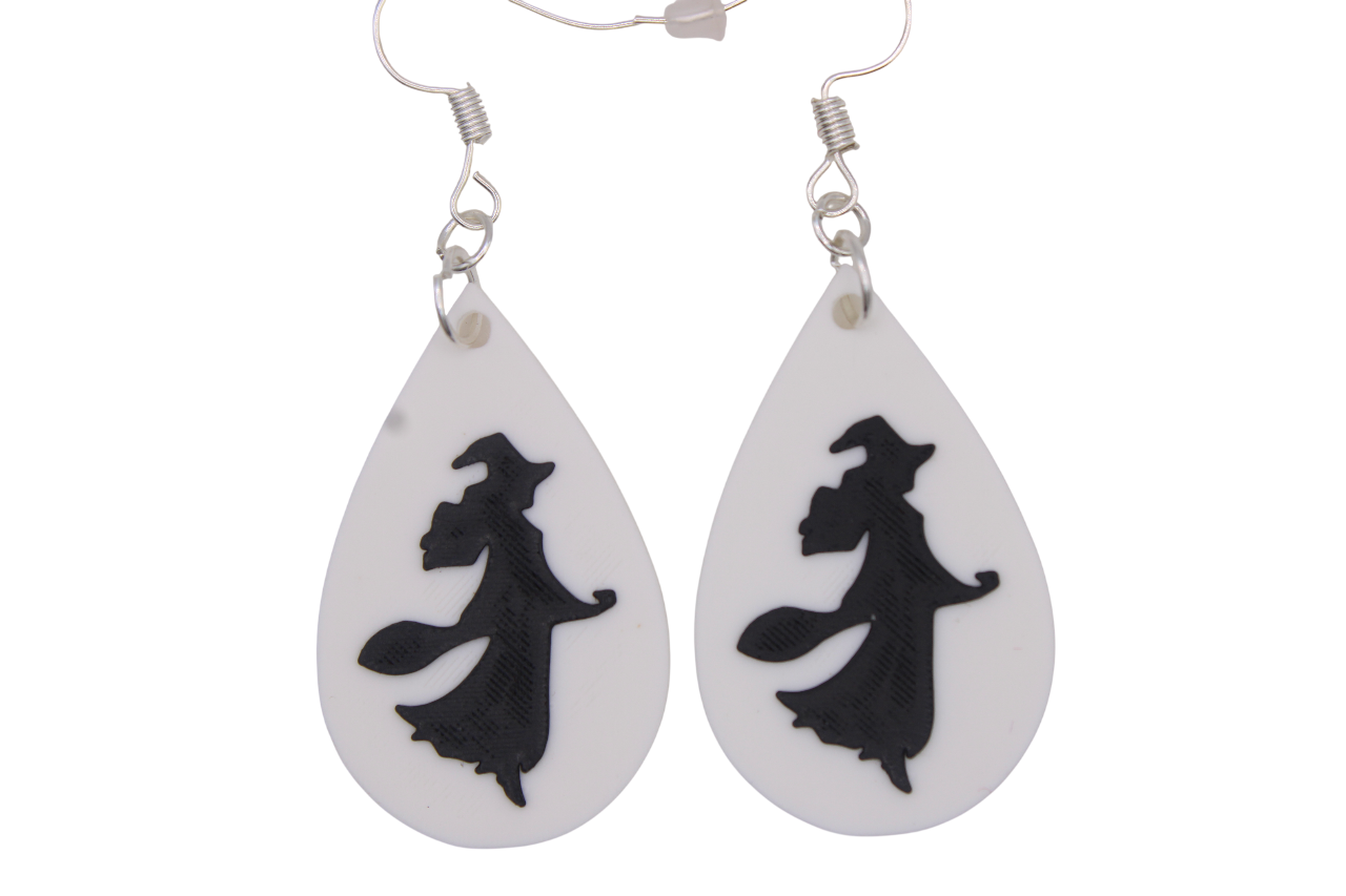 Witch and Cauldron Earrings