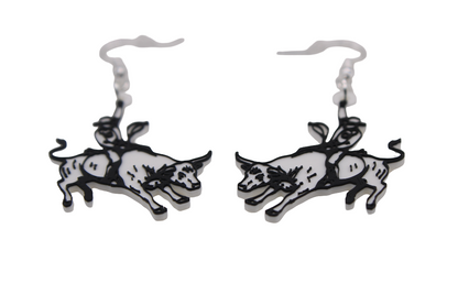 Cowboy/girl Rodeo Earrings Set 1