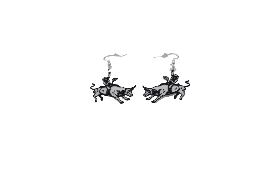 Cowboy/girl Rodeo Earrings Set 1