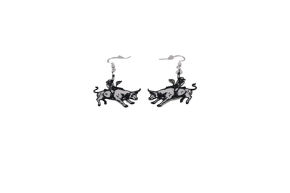 Cowboy/girl Rodeo Earrings Set 1