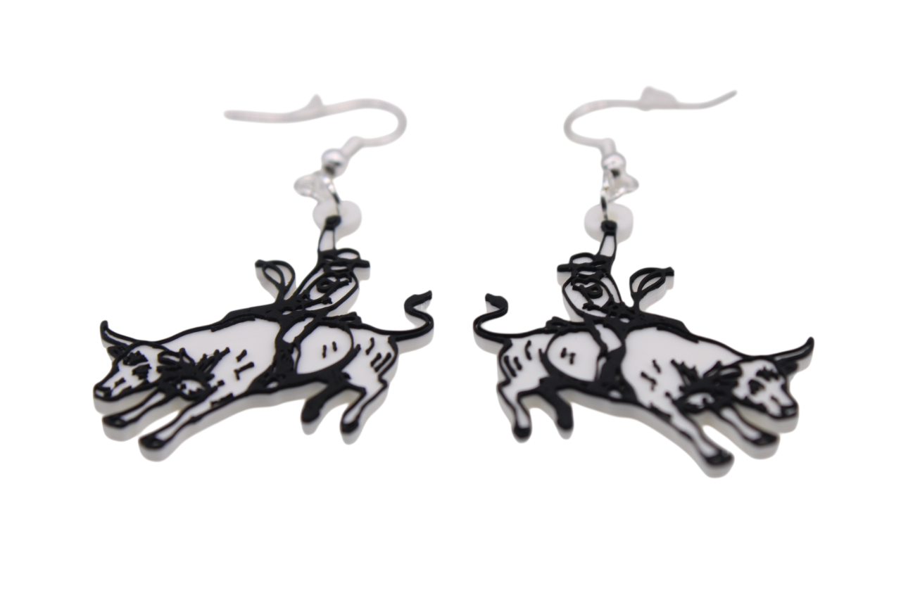 Cowboy/girl Rodeo Earrings Set 1
