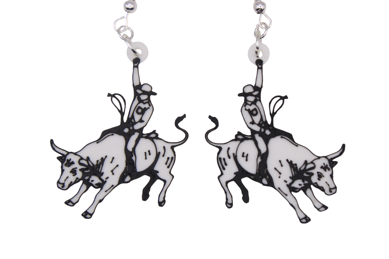 Cowboy/girl Rodeo Earrings Set 1