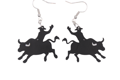 Cowboy/girl Rodeo Earrings Set 1