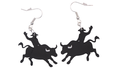 Cowboy/girl Rodeo Earrings Set 1