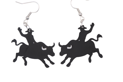 Cowboy/girl Rodeo Earrings Set 1