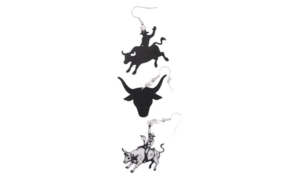 Cowboy/girl Rodeo Earrings Set 1