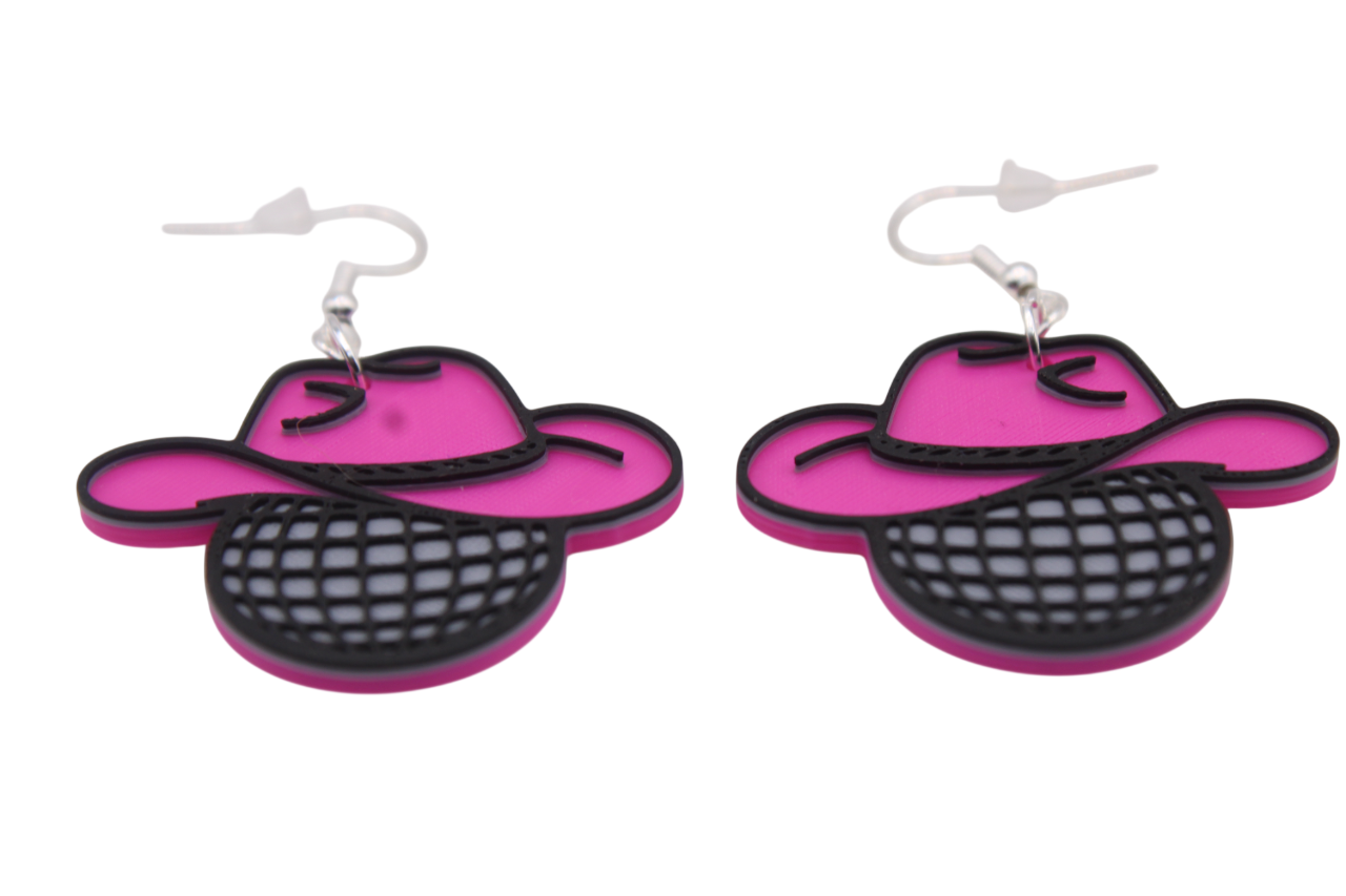 Cowgirl Hat Earrings