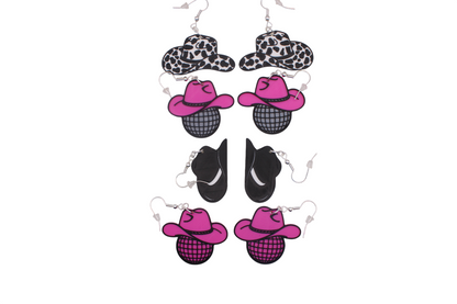 Cowgirl Hat Earrings