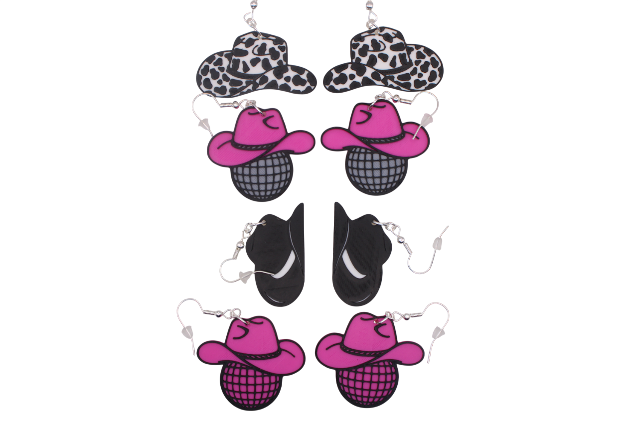 Cowgirl Hat Earrings