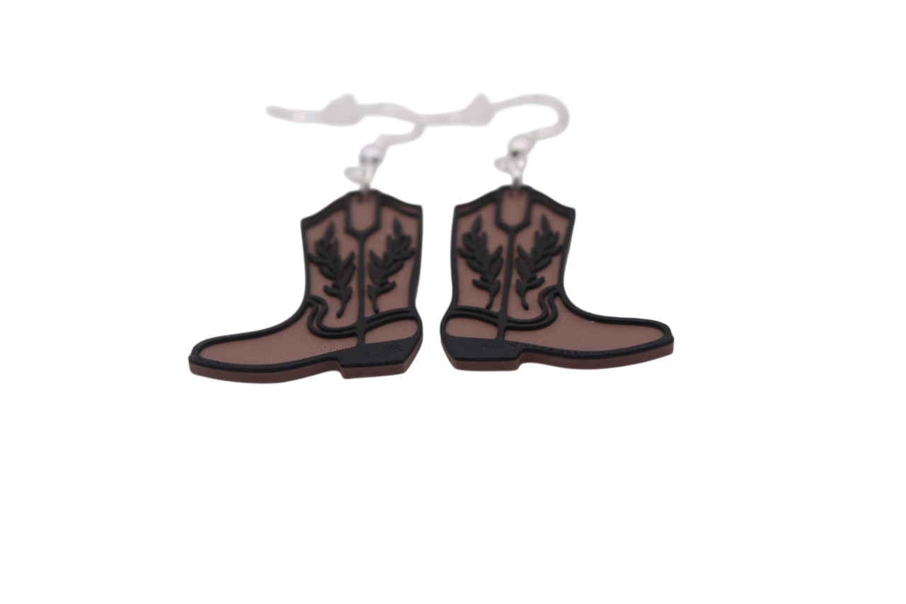Cowboy/girl Rodeo Earrings Set 3 "Boots"