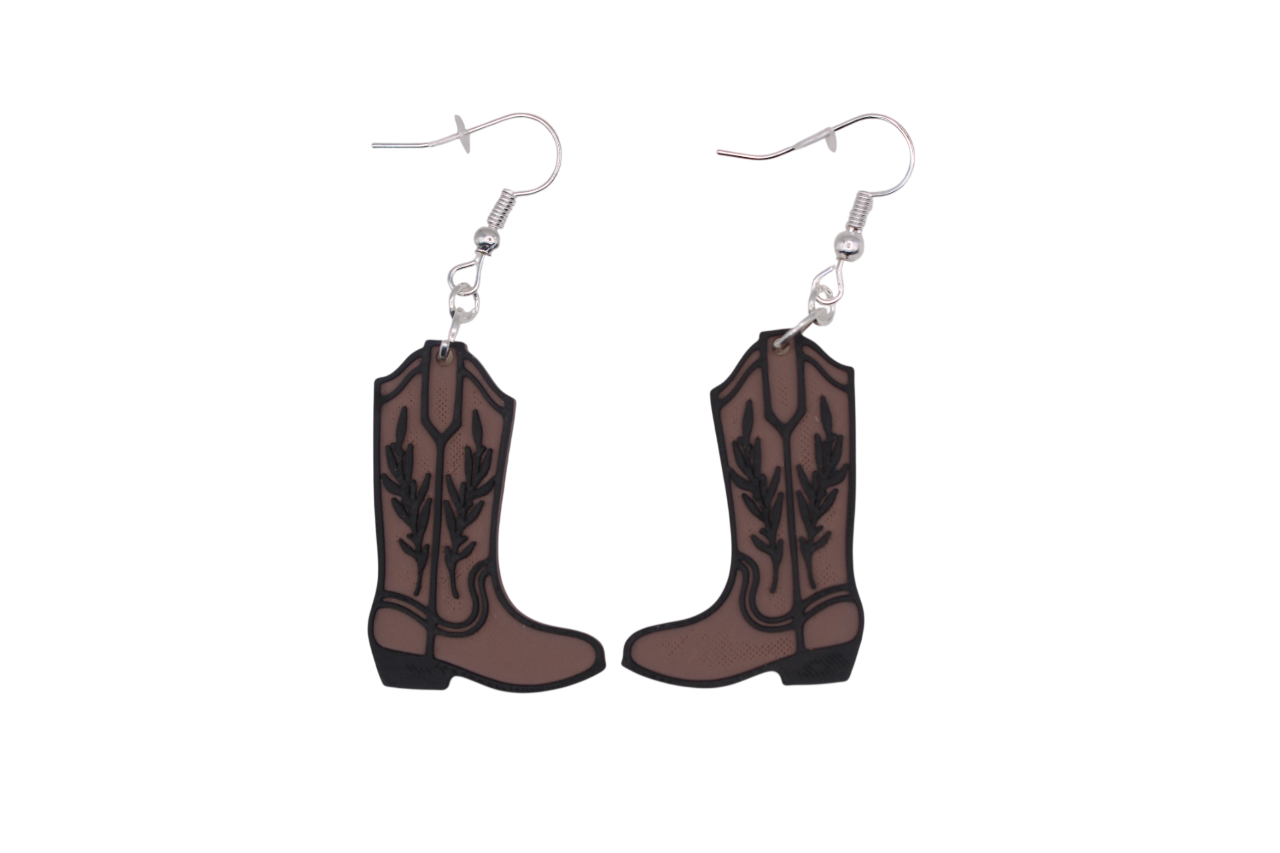Cowboy/girl Rodeo Earrings Set 3 "Boots"