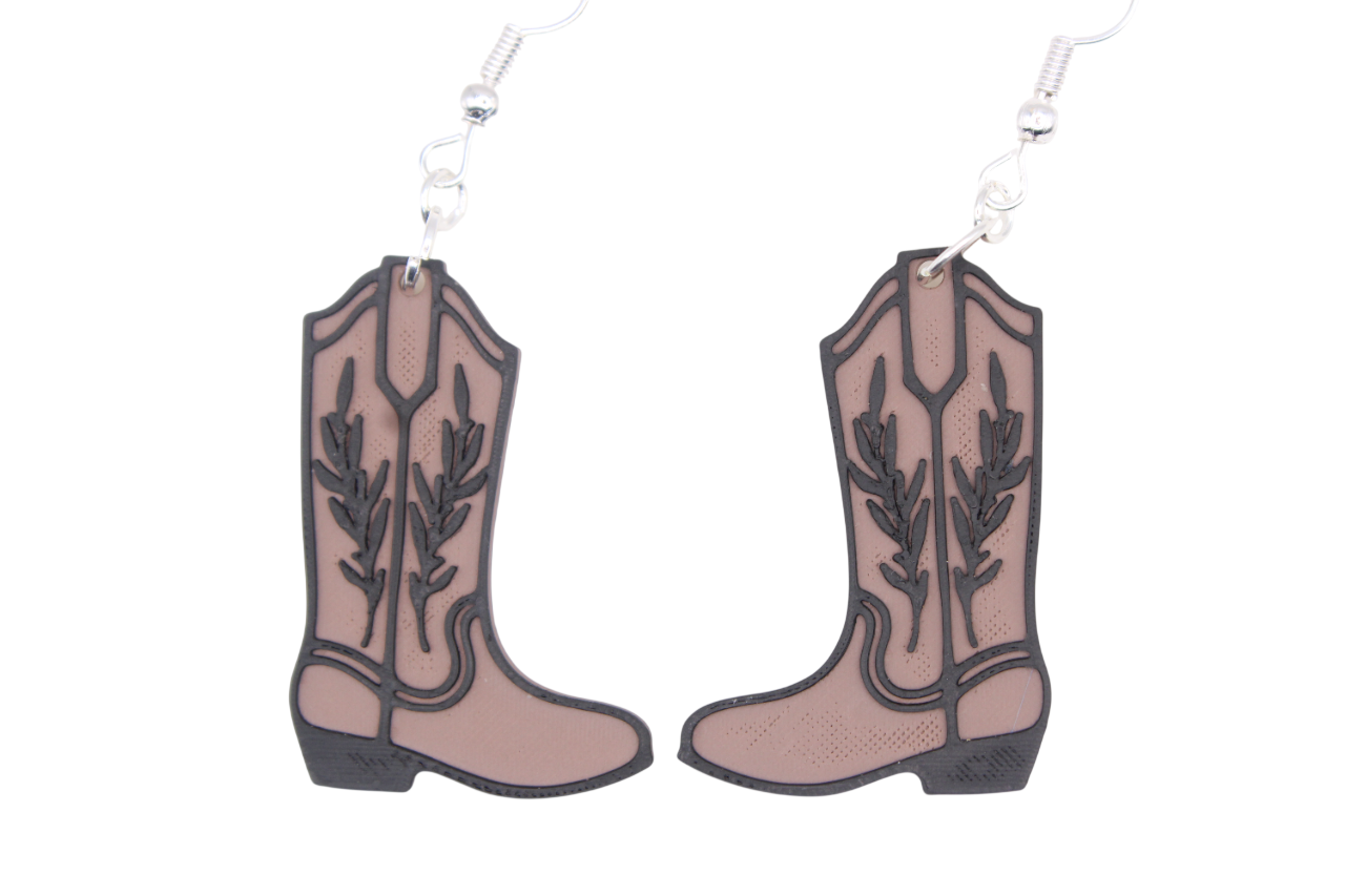 Cowboy/girl Rodeo Earrings Set 3 "Boots"