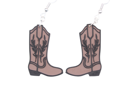 Cowboy/girl Rodeo Earrings Set 3 "Boots"