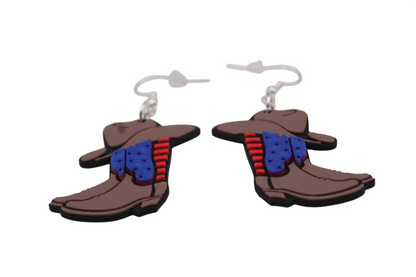 Cowboy/girl Rodeo Earrings Set 3 "Boots"