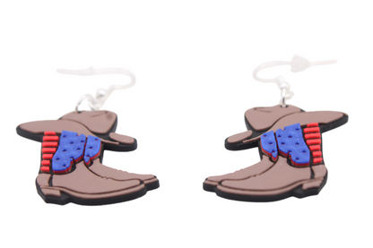 Cowboy/girl Rodeo Earrings Set 3 "Boots"