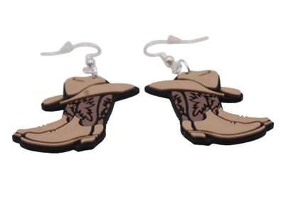 Cowboy/girl Rodeo Earrings Set 3 "Boots"