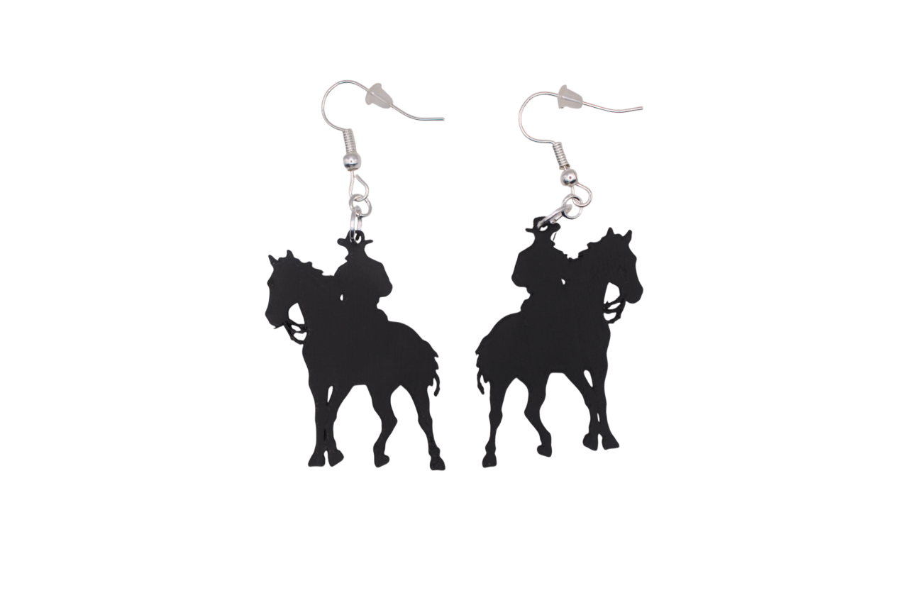 Cowboy/girl Rodeo Earrings Set 4