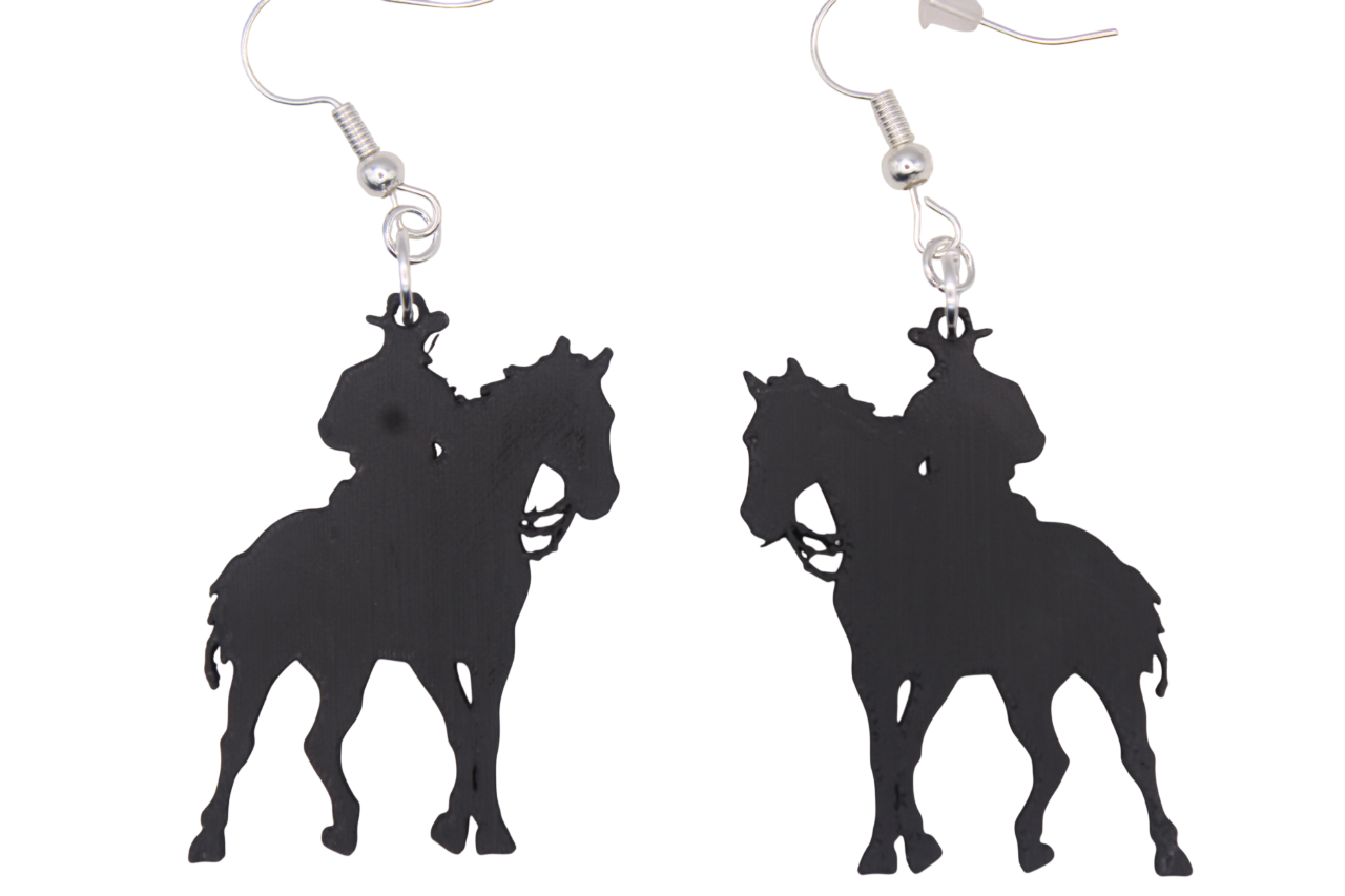Cowboy/girl Rodeo Earrings Set 4