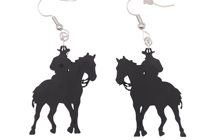 Cowboy/girl Rodeo Earrings Set 4