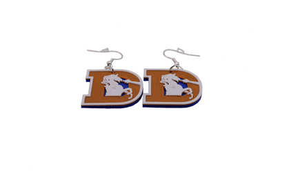 Denver Brancos Earrings