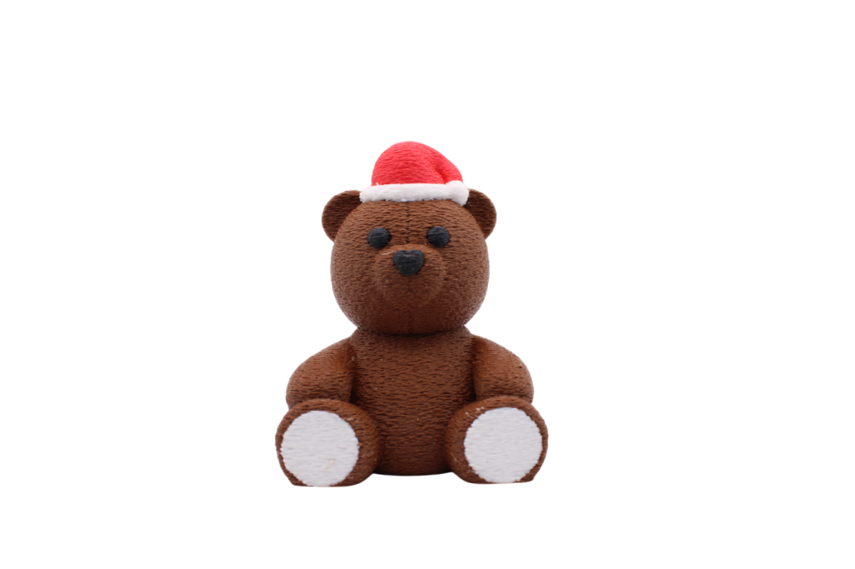 Santa Teddy Bear Figure