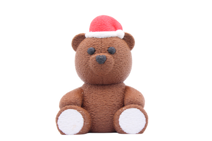 Santa Teddy Bear Figure