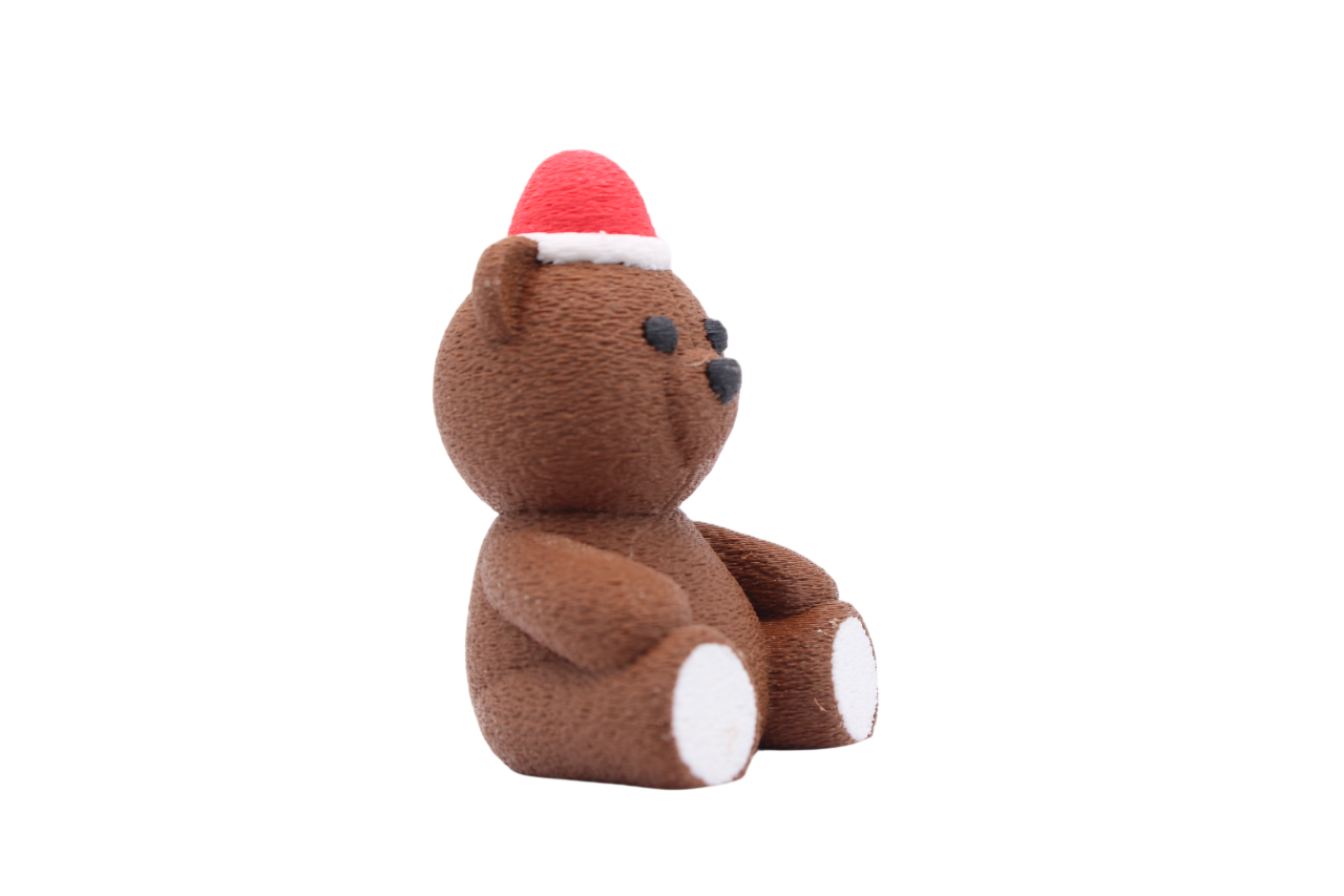 Santa Teddy Bear Figure