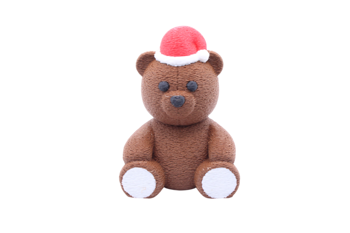 Santa Teddy Bear Figure