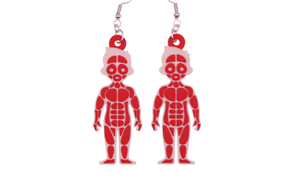 Muscular (Medical) 3D Printed Earrings