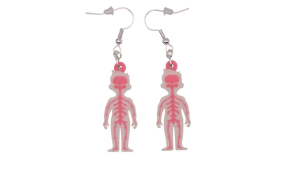 Nervous System (Medical) 3D Printed Earrings
