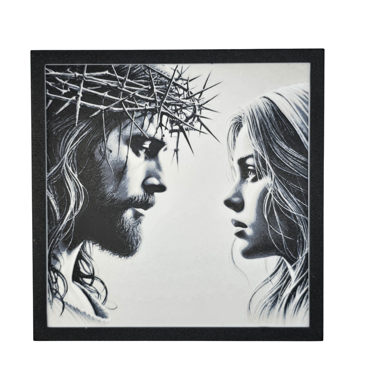 Jesus and Mary Painting 3D Print