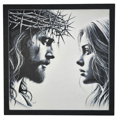 Jesus and Mary Painting 3D Print