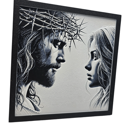 Jesus and Mary Painting 3D Print