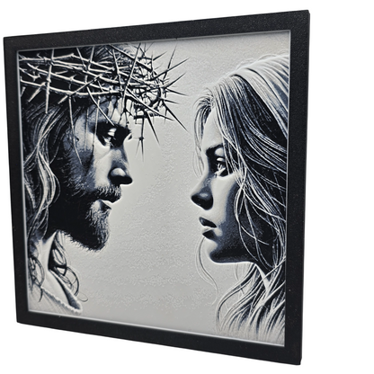 Jesus and Mary Painting 3D Print