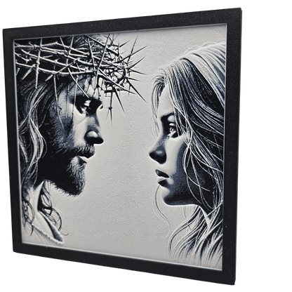 Jesus and Mary Painting 3D Print