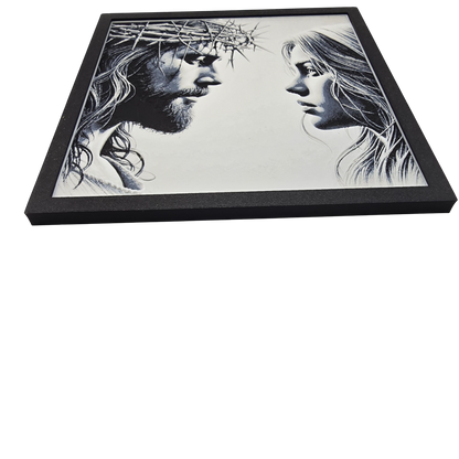 Jesus and Mary Painting 3D Print