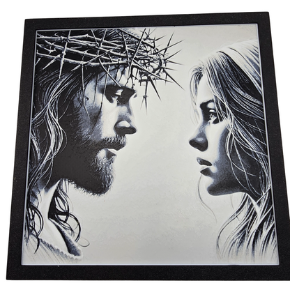 Jesus and Mary Painting 3D Print
