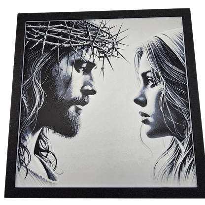 Jesus and Mary Painting 3D Print